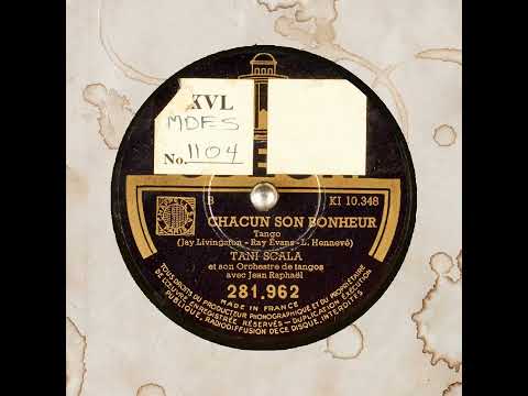 CHACUN SON BONHEUR   TANI SCALA et son Orchestre de tangos