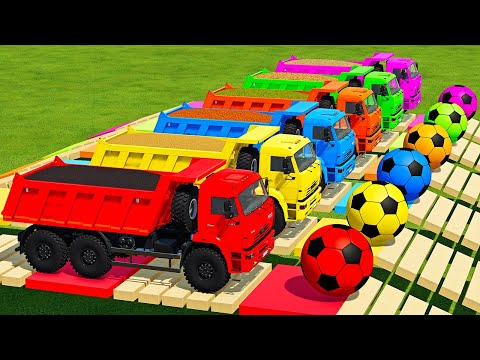 LOAD SUGARCANE, SORGHUM, ONIONS, CANOLA & TRANSPORT WITH KAMAZ TRUCKS - Farming Simulator 22