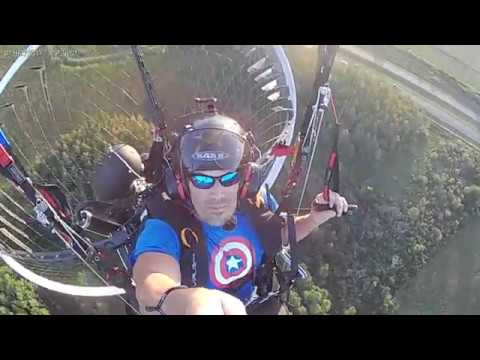 Virus Paramotor - Hybrid J Arms In Bouncy, Unsettled Air w/ 22m Dudek Hadron 1.1