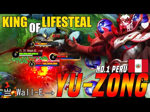 Lifesteal Machine !! Yu - Zong Meta Damage Build 2021 | No.1 Peru Yu - Zong By 亗 Wall-E →ღ | MLBB