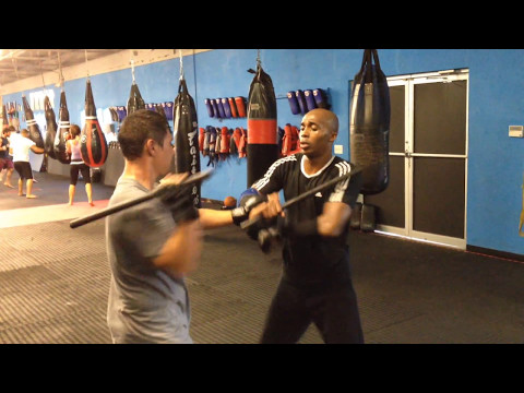 Marrese Crump training FMA Stick Flow Drill