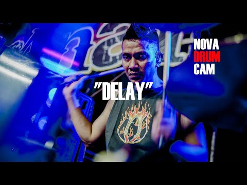 Nova Drum Cam - "Scared Of Bums - Delay" Live at Amplitude Skate Park 2022