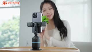 Vídeo de Suporte para Celular com Rastreamento Facial 360° Peining PEI-P03 Controle por Gestos