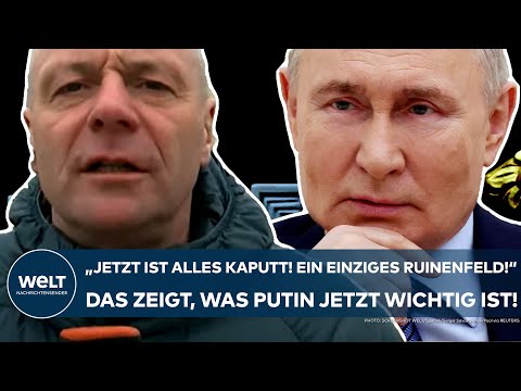 Video Thumbnail: UKRAINE-KRIEG: "Jetzt ist alles kaputt! Ein einziges Ruinenfeld!" Das zeigt, was Putin wichtig ist