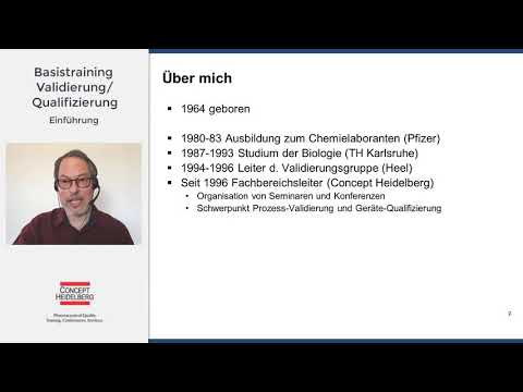 Basistraining Validierung/Qualifizierung (Demo)