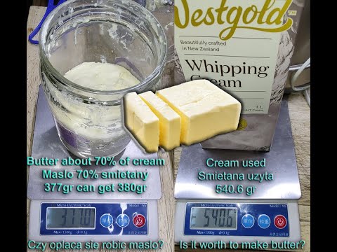 butter making, Robimy Maslo. Czy sie oplaca?