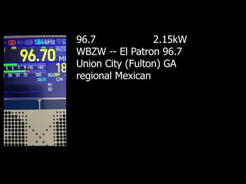 Atlanta FM Radio broadcast band scan - analog FM