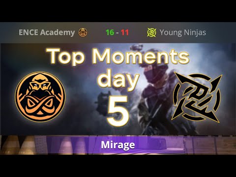 ENCE vs Young Ninjas | TOP MOMENTS !!! DAY 5