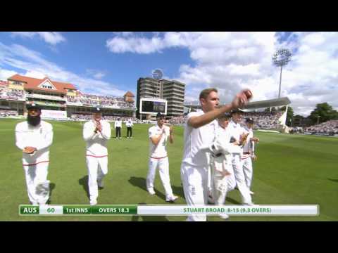 Ashes highlights - Stuart Broad takes 8-15 and Joe Root hits century