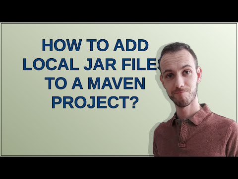 How to add local jar files to a Maven project?