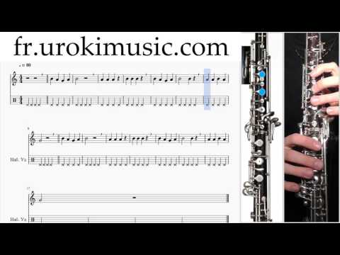 Cours de Hautbois C#1 S#1 L#12  Partitions Mélodie Сhansons Tuto Comment Jouer Tab Tablature