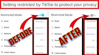 Setting Restricted By tiktok To Protect Your Privacy | How To Solve Problem in 2 Mints 2023