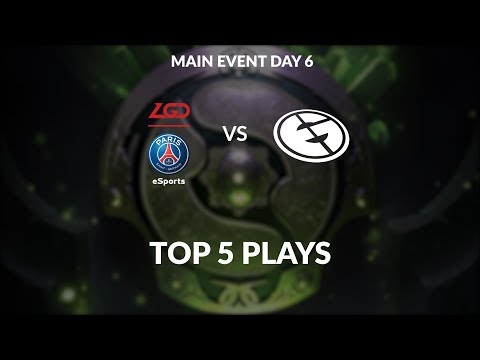 PSG LGD vs Evil Geniuses Top 5 plays The International 2018 Finals day