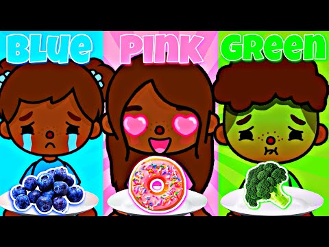 Only Eating In One Color For 24 Hours Challenge! || KrizzlyToca || S1 E6