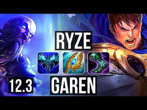 RYZE vs GAREN (TOP) | Rank 3 Ryze | TR Master | 12.3