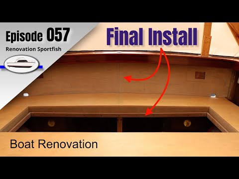 Transom Cover Panels & Hatch Drain Channels are Installed - Boat Restoration EP057
