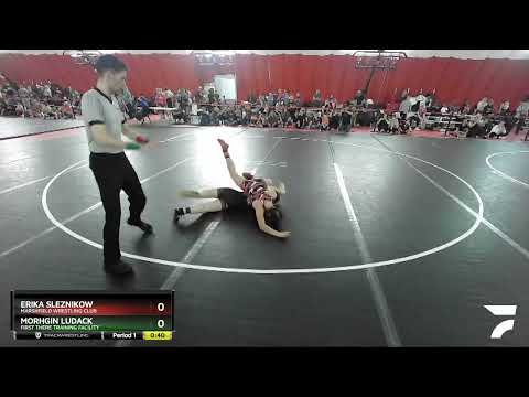 127 Lbs Semifinal - Erika Sleznikow, Marshfield Wrestling Club Vs Morhgin Ludack, First There Trai