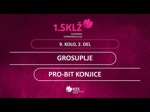 Grosuplje : Pro-Bit Konjice - 9. kolo, 2. del - 1. Ž SKL - Sezona 2020/21 - 4/5