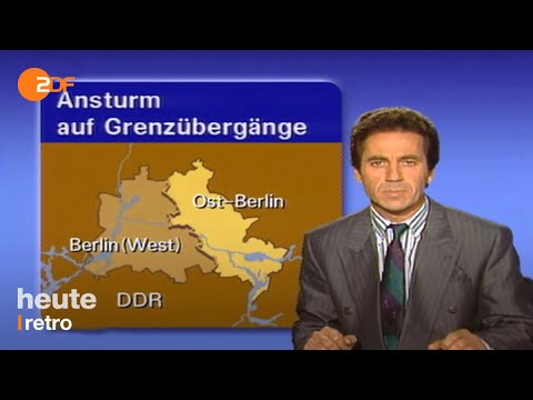 heute Nachrichten vom 10.11.1989 - 30 Jahre Mauerfall