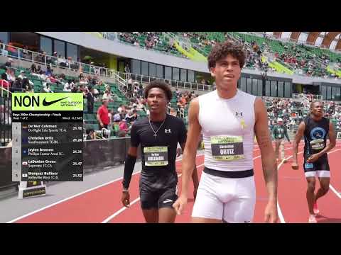 Boys Championship 200m Final Section 1 - Nike Outdoor Nationals 2025 [Full Race Replay]