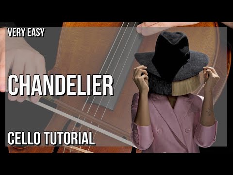 SUPER EASY: How to play Chandelier  by Sia on Cello (Tutorial)