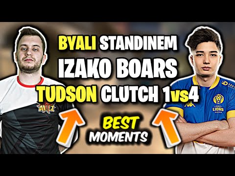 BYALI STANDIN-em IZAKO BOARS!!! TUDSON  CLUTCH 1vs4 Z AWP, DYCHA ACE Z USP - CSGO BEST MOMENTS