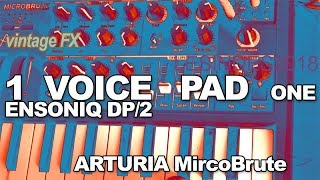 Video thumbnail for 1 VOICE PAD // ENSONIQ DP/2 // ARTURIA MicroBrute // Part 1 by LESINDES