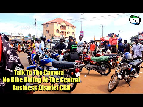 Talk To The Camera - No Bike Riding At The Central Business District CBD - Sierra Leone