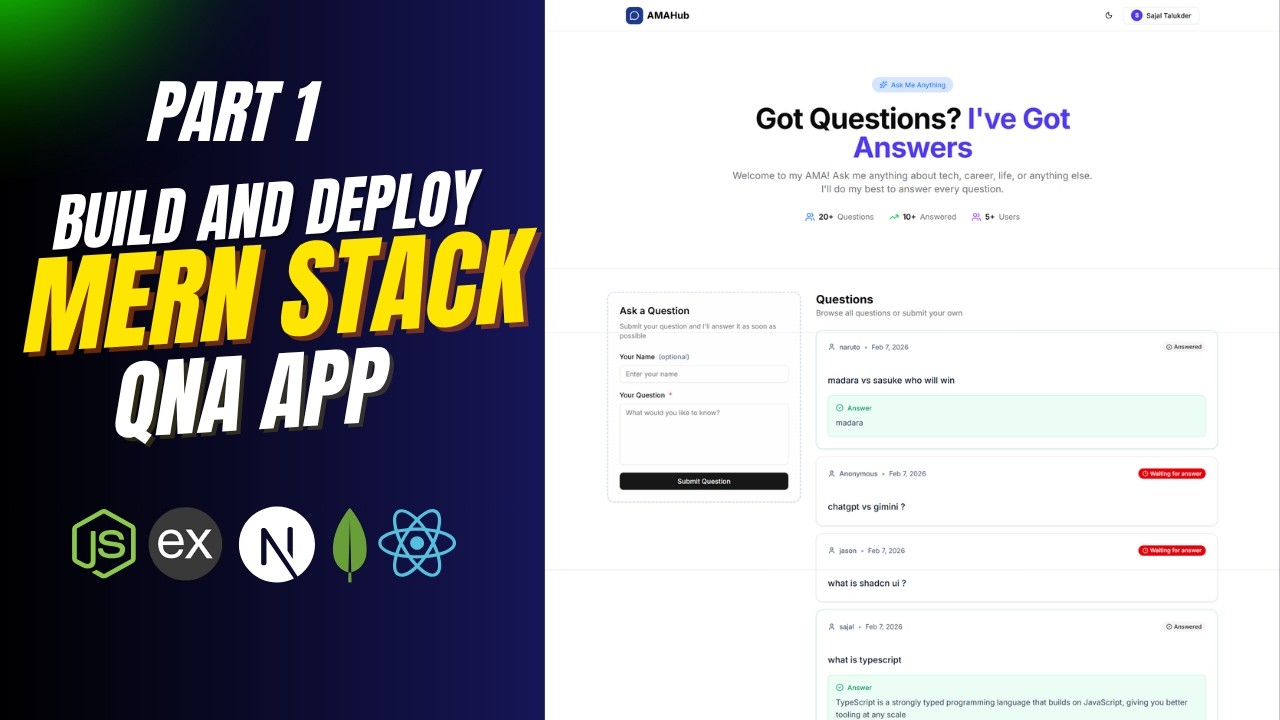 Build a Fullstack Q&A Platform with MERN Stack | Complete Project – Backend (Part 1)