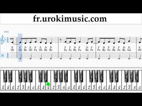 Cours de Piano (main droite) Childish Gambino - Feels Like Summer Tuto Partitions um-i829