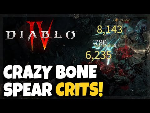 [DIABLO 4] Bone Spear Crit Necromancer Build Guide - High Damage Caster Necro Build Showcase
