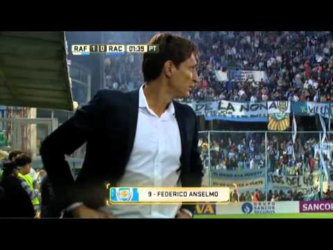 Gol de Anselmo. Atl. Rafaela 1 - Racing 0. Fecha 8. Primera División 2016.