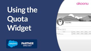 Using the Quota Widget