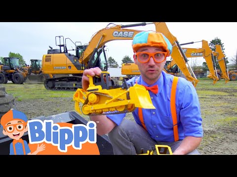 Blippi Learns About Diggers | Construction Vehicles For Kids | Educational Videos For Toddlers