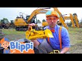 Blippi Learns About Diggers | Construction Vehicles For Kids | Educational Videos For Toddlers
