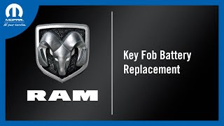 Key Fob Battery Replacement | How To | 2022 Ram 1500 DT