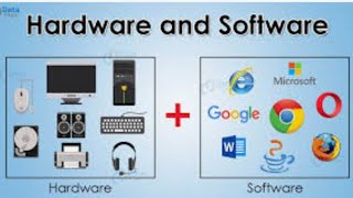 Difference between computer hardware and software.info.urdu.