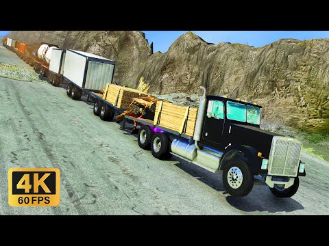 Beamng.Drive 😱 Freaky vehicles High speed jumps #2