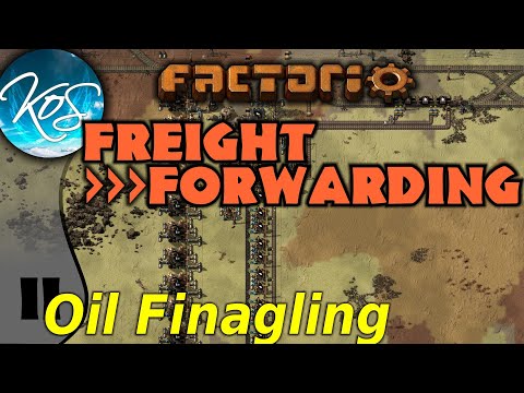 Factorio Freight Forwarding Mod 11 - OIL MATTERS - Ships, trains! - Let's Play