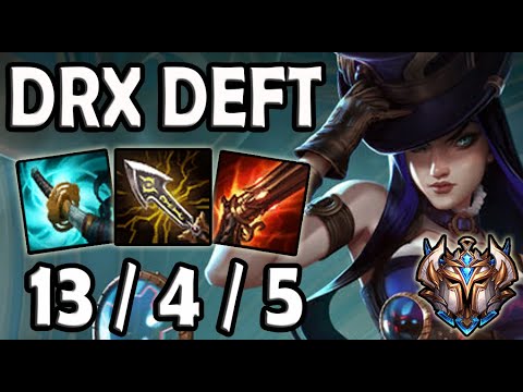 Deft CAITLYN ADC vs DRAVEN - Patch 10.16 Ranked Korea ✔️