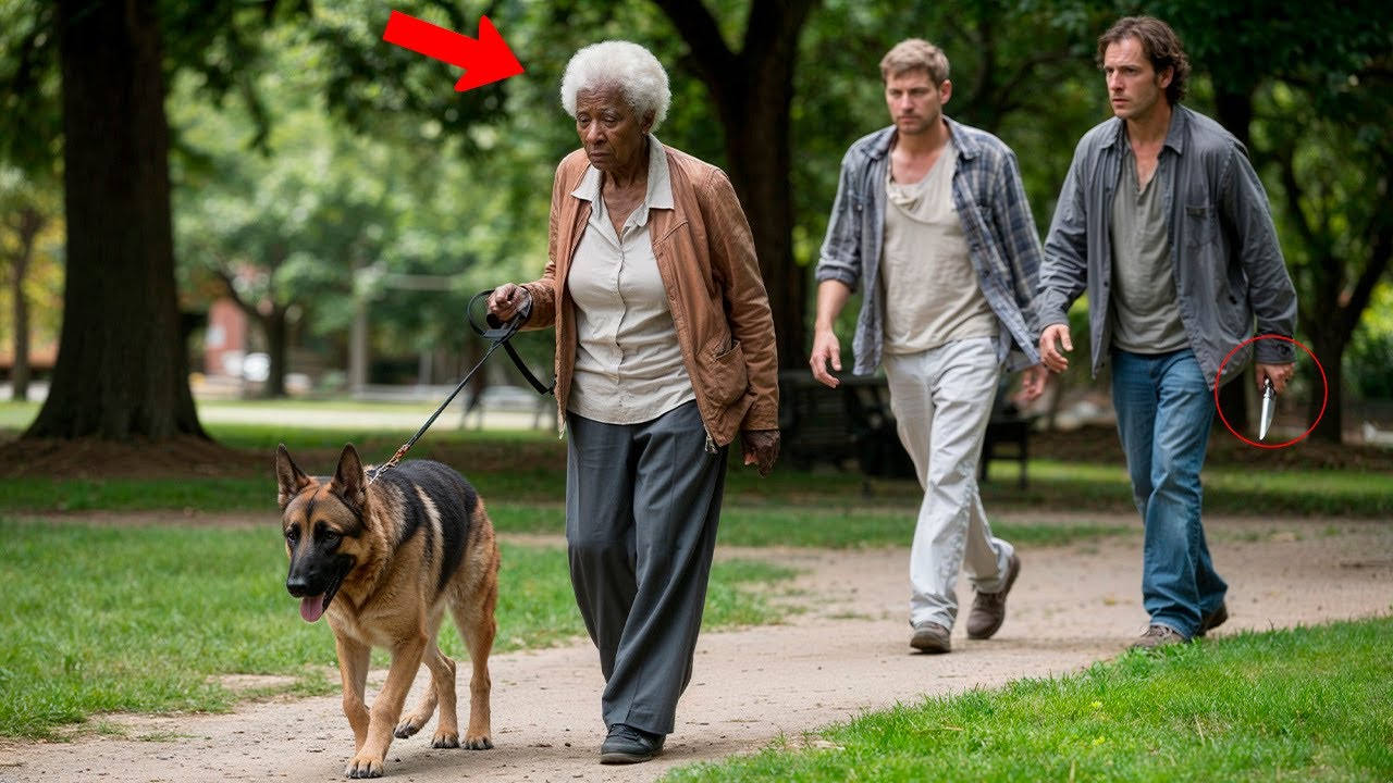 Racist Mens Attacked an Elderly Black Woman, Unaware That Her Rescued Dog Was a Former Police Dog