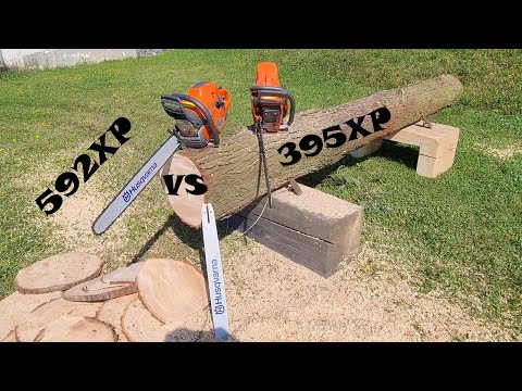🌲 Husqvarna 592XP vs 395XP 🌲 Power Saws 🌲 Powercutting Day 🌲 Cuts like Hell 🌲
