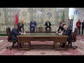 10 اتفاقات ترفع مستوى التعاون الجزائري البيلاروسي
الرئيس تبون يشرف رفقة نظيره لوكاشينكو على مراسم توقيعها