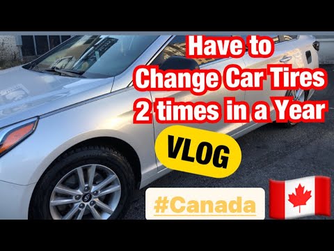 1 saal mein 2 baar Tires change karwane padte hai || VLOG || CANADA