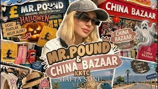 KIBRIS’TA MR POUND & CHINA BAZAAR 🎃 HALLOWEEN ÜRÜNLERİNE BAKTIK! | Kıbrıs Vlog 
