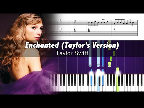 Taylor Swift - Enchanted - Piano Tutorial with Sheet Music