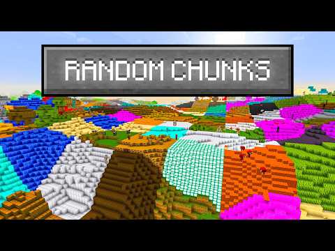 Minecraft, But EVERY CHUNK Is A Random DIMENSION