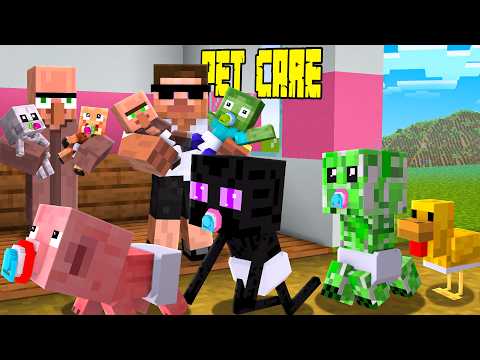 Minecraft But I Opened a Mob Daycare..