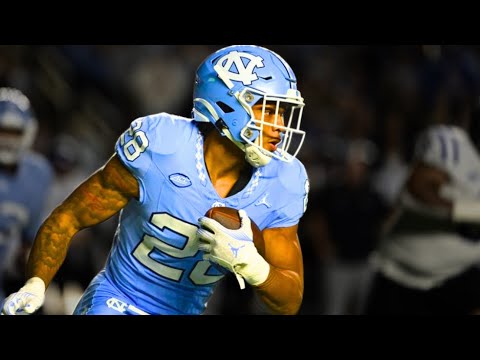 Omarion Hampton 2024 North Carolina Highlights 🧨 || HD