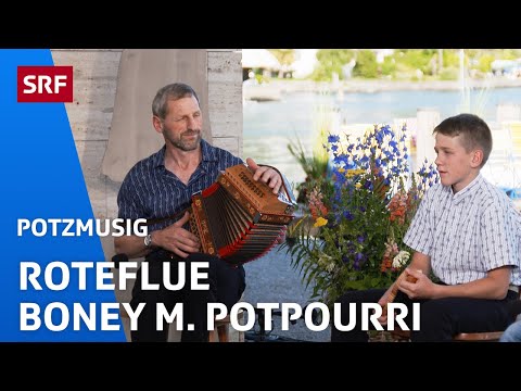 Schwyzerörgeliquartett Roteflue: Boney M. Potpourri | Potzmusig | SRF